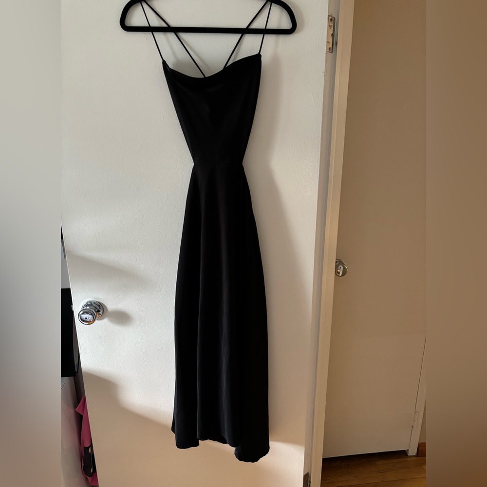 Robertson Rodeo Elegant Black Spaghetti Strap Dress